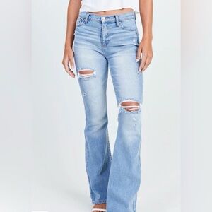 Altar’d State Distressed Flare Jeans Women’s 29/9 Light Wash